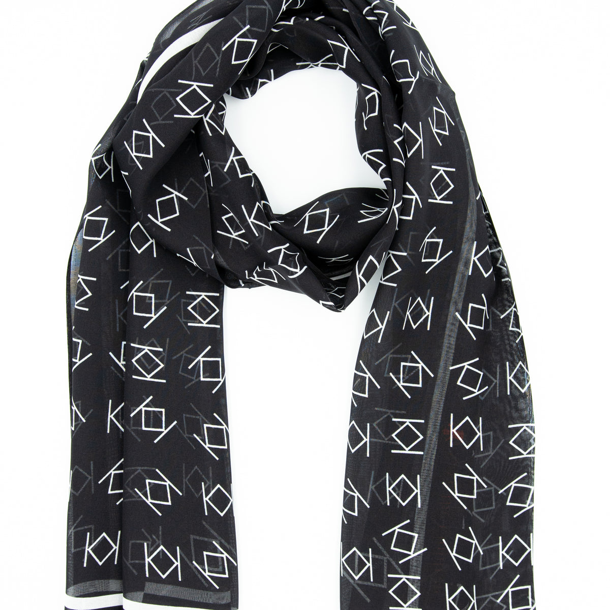 Art-Inspired Scarf | 100% Silk | Unique, Sustainable